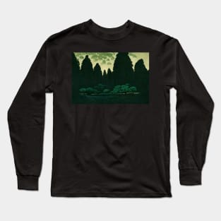 Dark Green Forest Long Sleeve T-Shirt